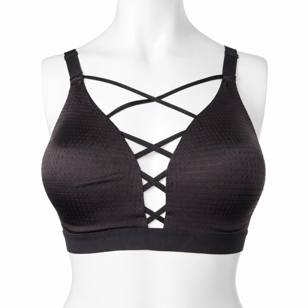 VICTORIA’S SECRET SPORT Lightweight Black Strappy Bra Size 32D